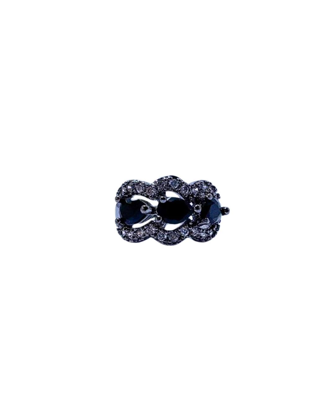 Piercing falso zircônia black