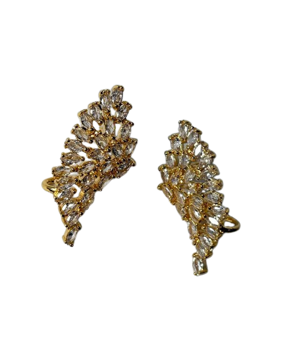 Ear cuff semi joia banho ouro 18k