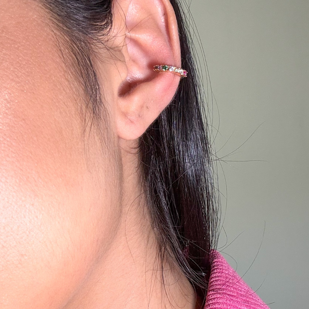 Piercing falso zircônia colors