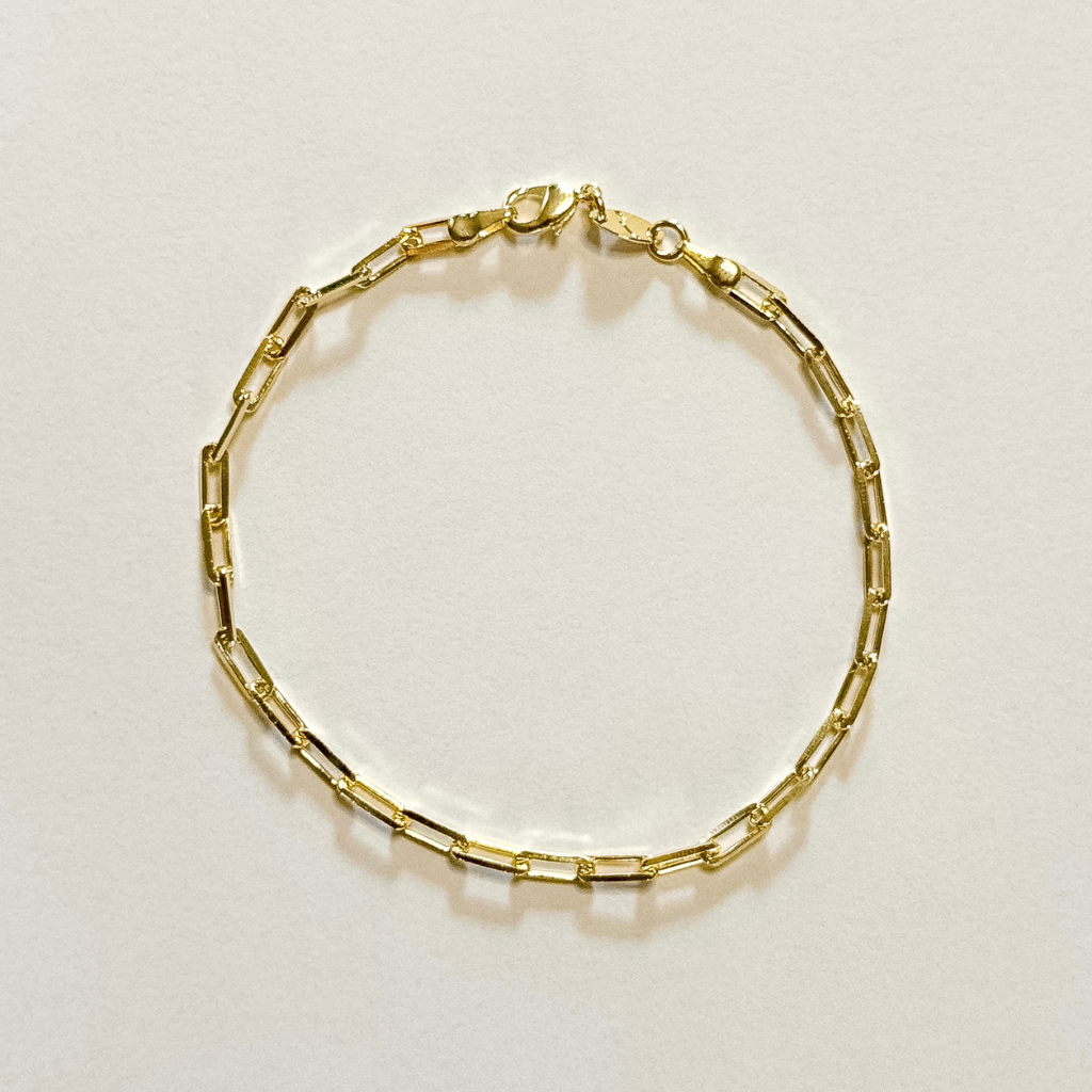 Pulseira Elos Semi Joia Dourada