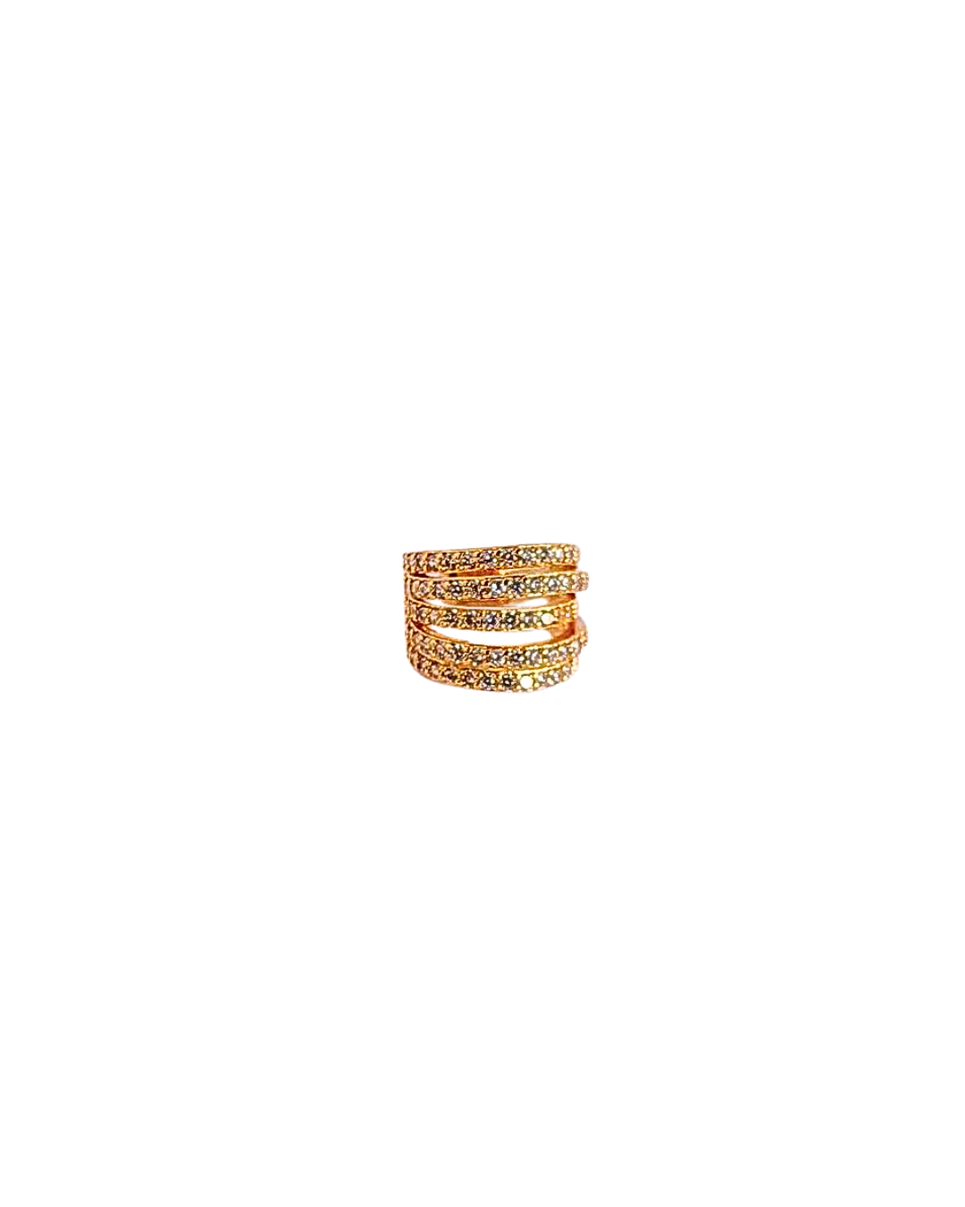 Piercing cravejado zircônias cristal