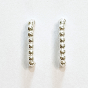 Brinco Bolinhas Ear Hook em Prata 925