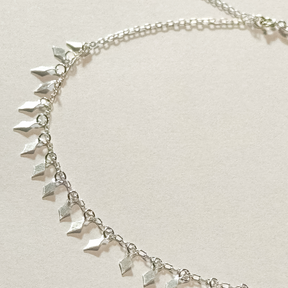 Choker Losangos Suspensos em Prata 925