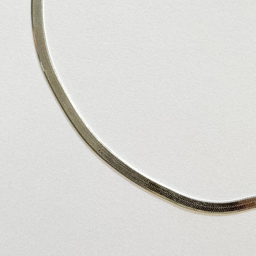 Choker Laminada em Prata 925