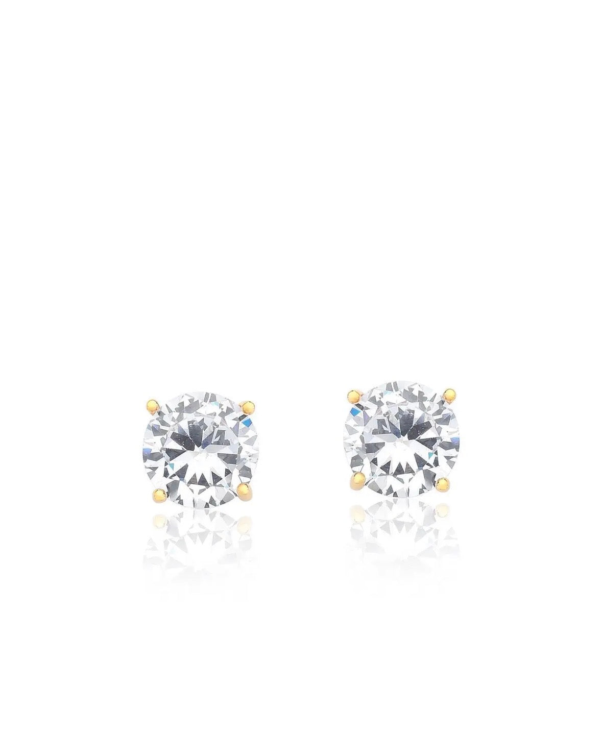 Ponto de luz 10mm banho ouro 18k