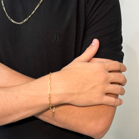 Pulseira Elos Semi Joia Dourada