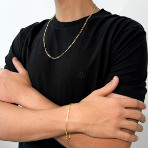 Pulseira Elos Semi Joia Dourada