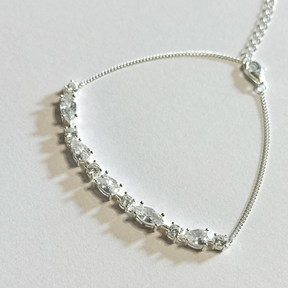 Pulseira Formas com Zircônia em Prata 925